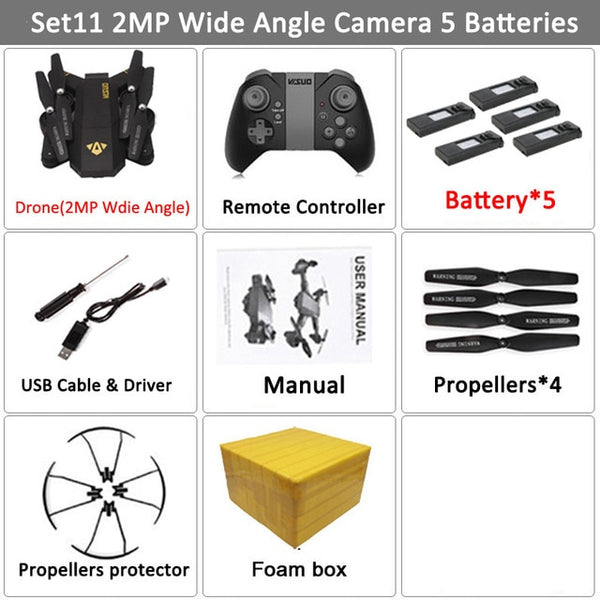 Teeggi VISUO Xs809HW Xs809W Foldable Drone