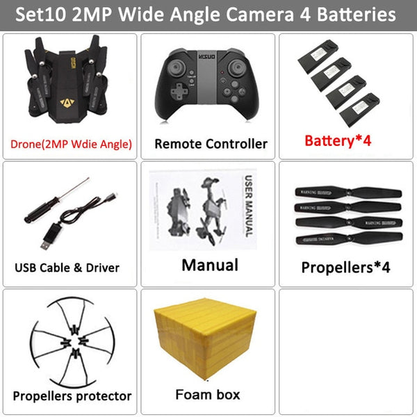 Teeggi VISUO Xs809HW Xs809W Foldable Drone