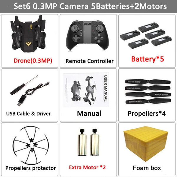 Teeggi VISUO Xs809HW Xs809W Foldable Drone