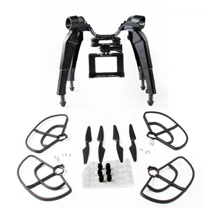 Upgraded Spring Landing Gear and Action Gimbal Mount Camera Holder+Propellers